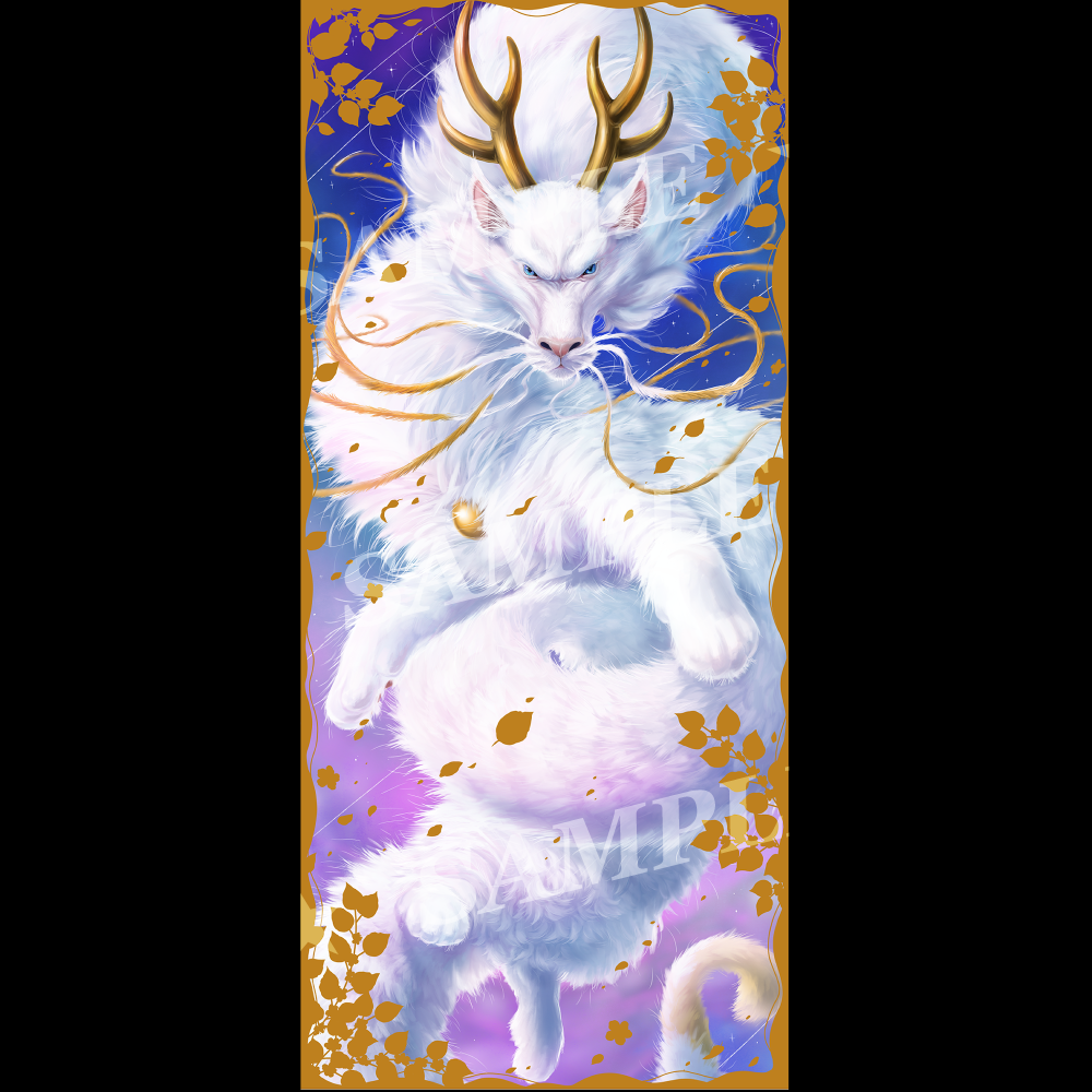 【受注生産】猫月龍_アートプリント