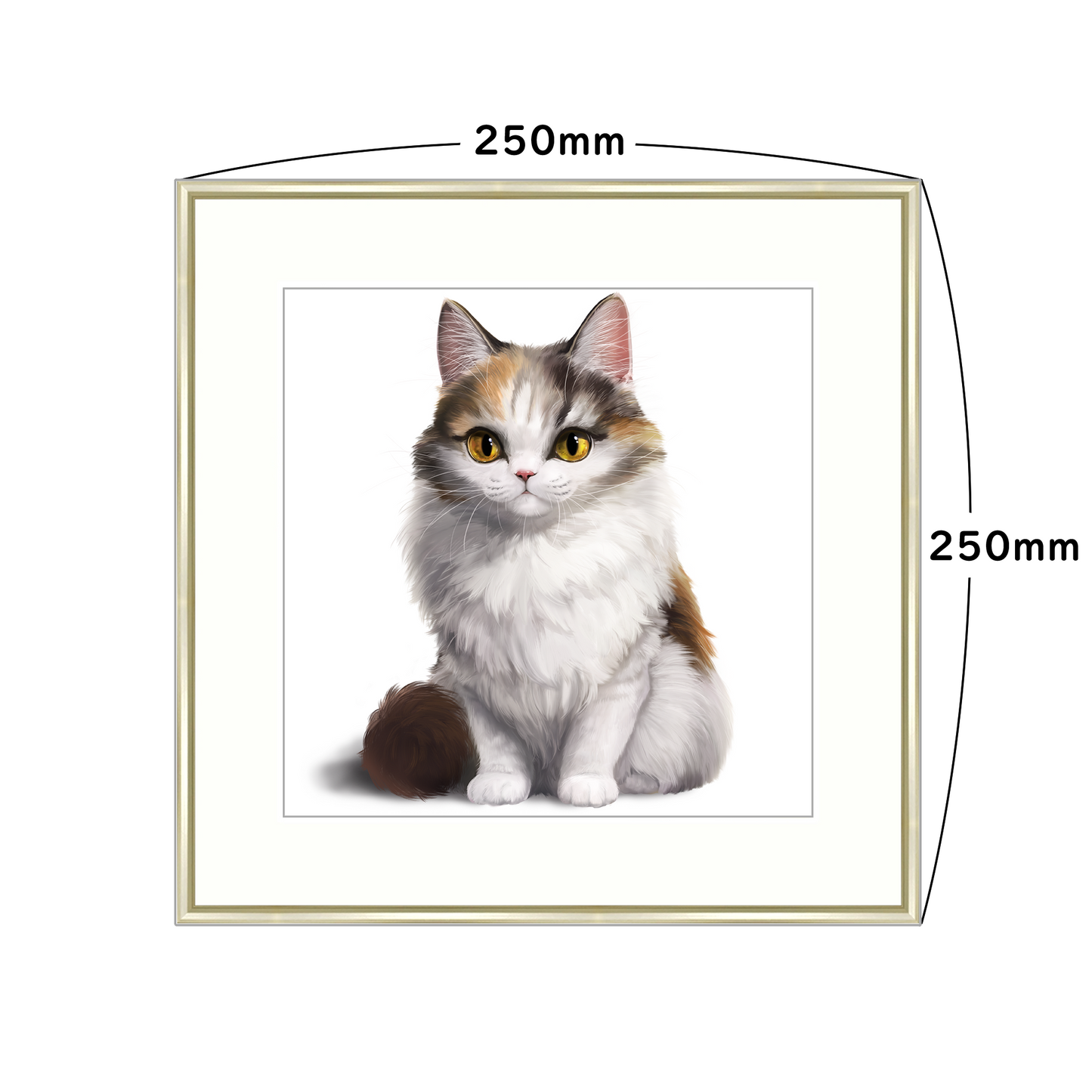 【受注生産】三毛ロング_アートプリント