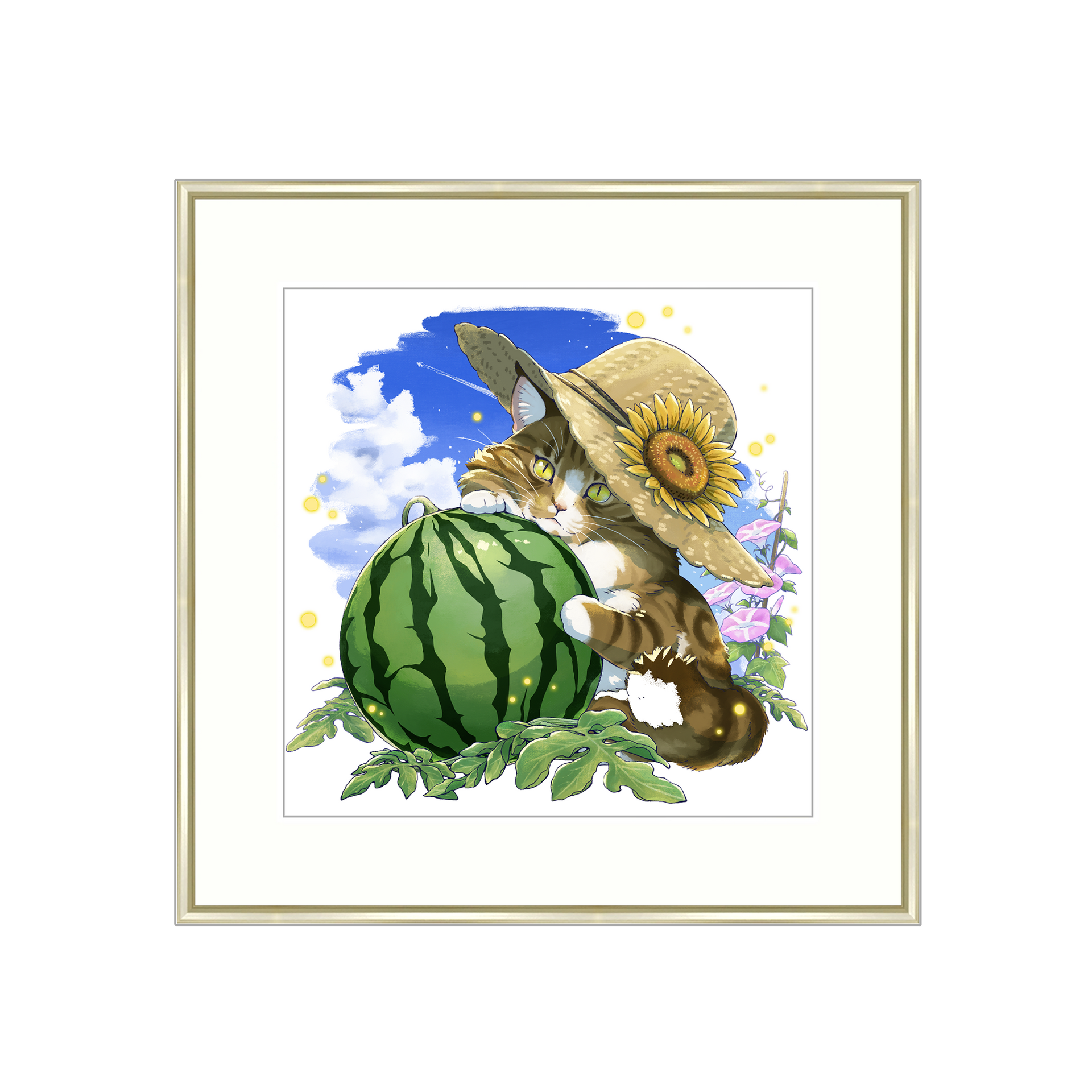 受注生産】スイカと猫_アートプリント – YOBANA DESIGN