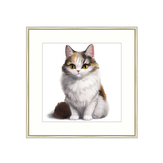 【受注生産】三毛ロング_アートプリント