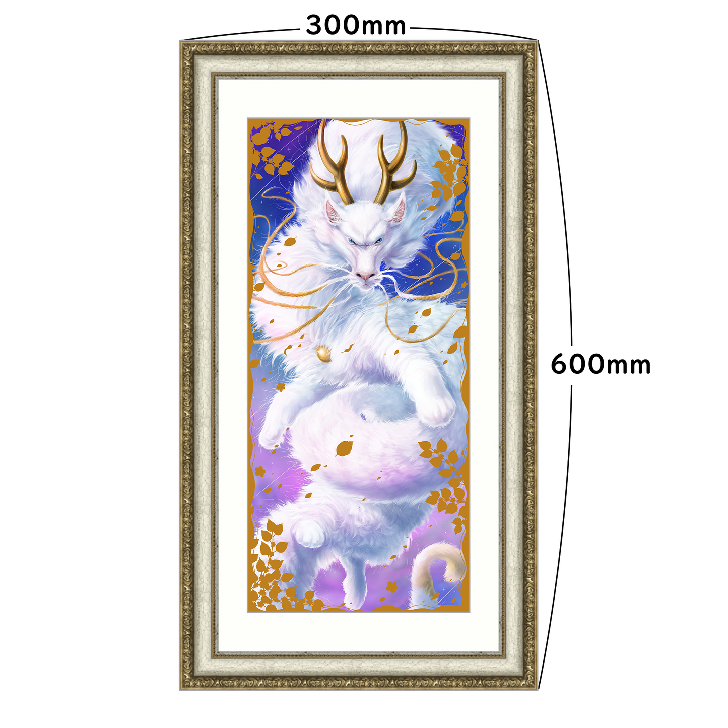 【受注生産】猫月龍_アートプリント